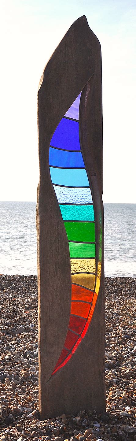 Current Work By Stained Glass Artist Louise V Durham Garden Totem