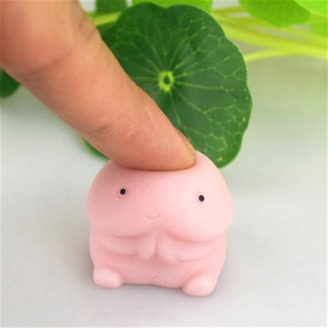 Cute Mini Soft Spoof Little Dick Shape Hand Toys Stress Reducers Pinch
