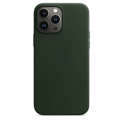 Iphone 13 Pro Max Leather Case With Magsafe Sequoia Green Apple