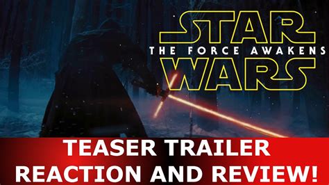 the force awakens teaser trailer reaction and review episode vii youtube