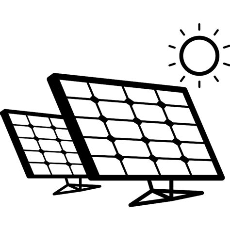 Solar Panels Couple In Sunlight Vector Svg Icon Svg Repo