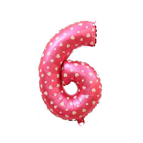16inch Pink Number Balloons Pink Numbers Helium Foil Balloons For Party