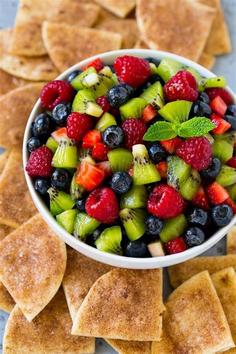 This Fruit Salsa Is Sweet Juicy And Refreshing And Is Served With The