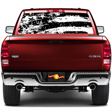 Car And Truck Decals Emblems And License Frames American Flag Distressed