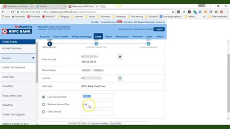 Companies are often first alerted to problems from customers themselves, and the information can then be used to identify other instances of fraud. how to complete HDFC Credit card Payment online - 2017 HINDI - YouTube