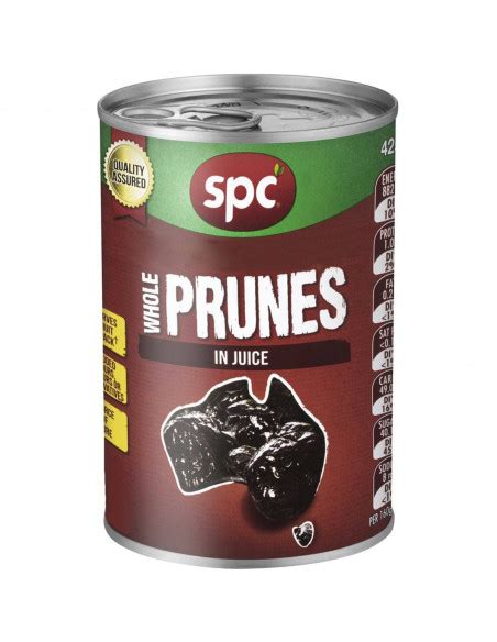 Spc Prunes In Juice 425g Allys Basket Direct From Australia