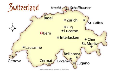 Switzerland Cities Map And Travel Guide