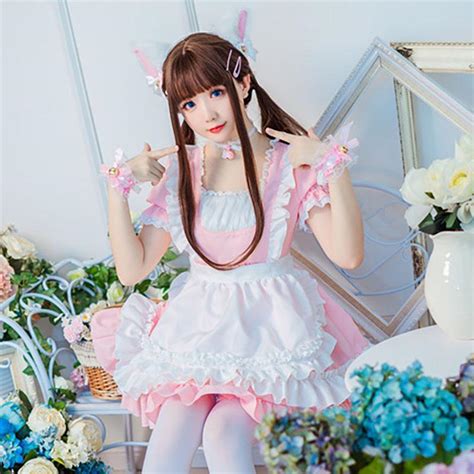Japanese Kawaii Pink Classic Maid Dress Sd00090 Syndrome Cute Kawaii Harajuku Street Fashion