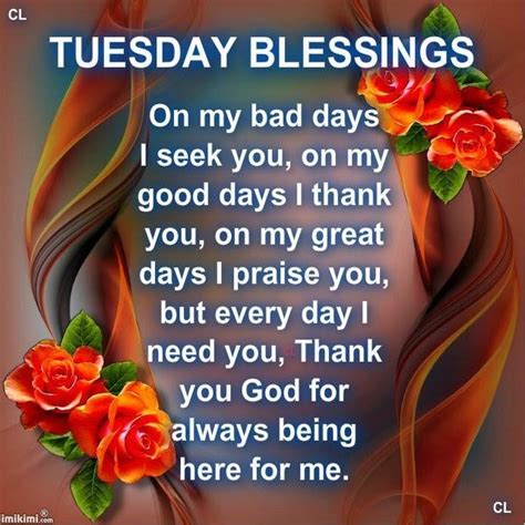 Tuesday Morning Blessing Quotes Tuesday Blessings Pictures Photos