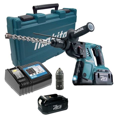Makita Lxt Sds Rotary Hammer Drill Bhr262trde With Charger And 2 X 2