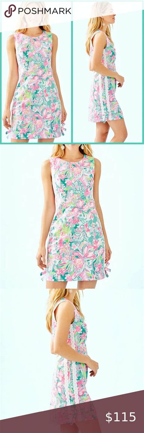 Lilly Pulitzer Mila Shift Hot On The Scene Josie Dress Navy Lace