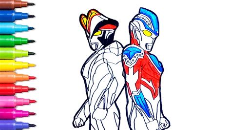 Menggambar Dan Mewarnai Ultraman Ginga Ultraman Victory Draw And