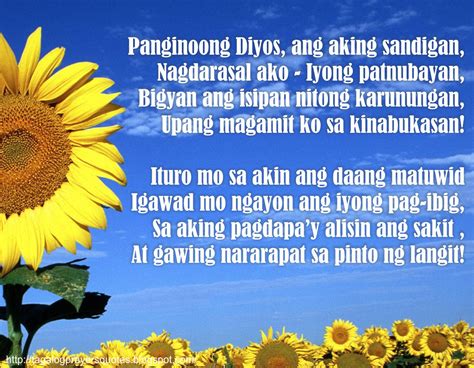 Tagalog Prayers And Christian Quotes Tagalog Prayers For Students
