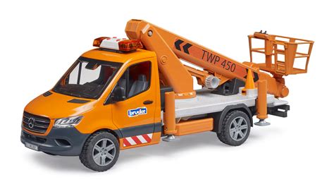 Bruder 02679 New Mb Sprinter Wworking Platform Light And Sound Modu
