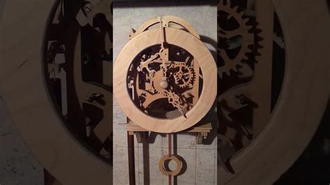 Attempt Wood Geared Clock Youtube