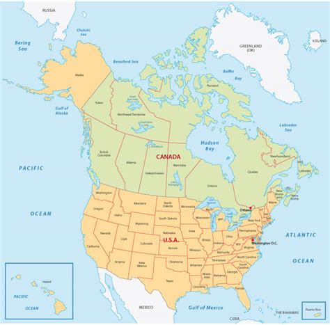 Canada Map Guide Of The World