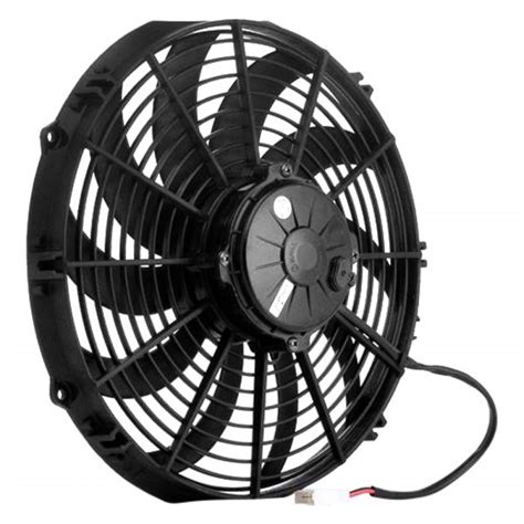 Be Cool 75028 12 Qualifier Euro Black High Torque Single Puller Fan