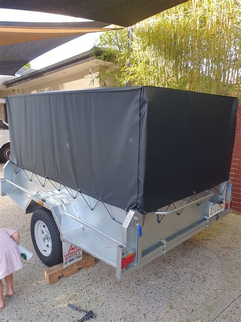 Universal Cage Trailer Tonneau Cover To Fit 8 X 5 X 3 Foot Cage Traile