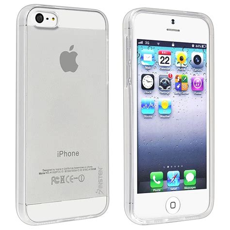 Insten Tpu Rubber Skin Case For Apple Iphone Se 5 5s Clear Iphone