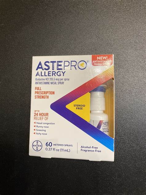 Astepro Allergy Antihistamine Nasal Spray 24hr Relief 60 Metered Sprays Bayer Ebay