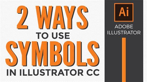 How To Use Symbols In Adobe Illustrator Cc Youtube