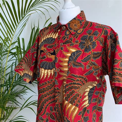 Cotton Batik Shirts In A Variety Of Colours Balinese Shirt Etsy