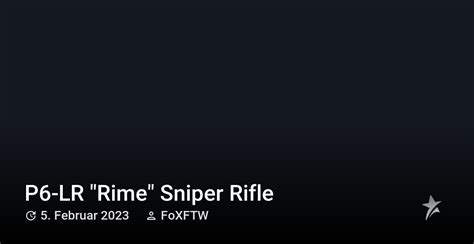 P6 Lr Rime Sniper Rifle Star Citizen Wiki
