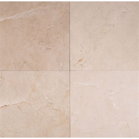 It durability and aesthetics make this stone a. Crema Marfil Classic 18X18X0.63 Polished Marble Tile ...