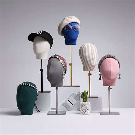 headphone stand mannequin head hat stand decoupaged head display head display fascinator stand