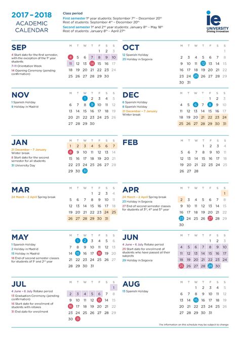 Ie University Academic Calendar 2025