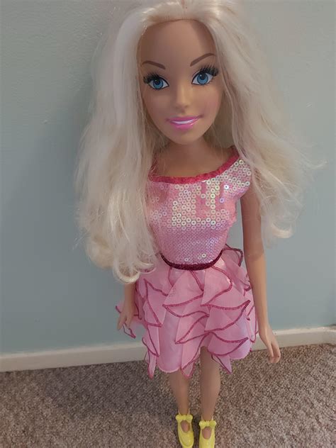my size barbie i love her dress r barbie
