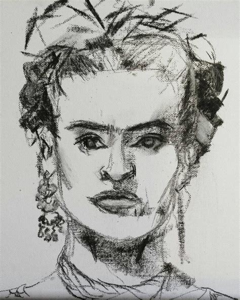Frida Kahlo Sketch By Bohomouse On Deviantart