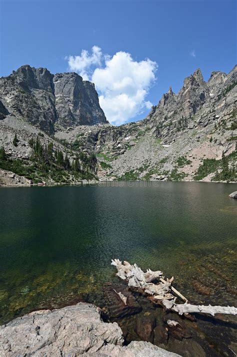 Emerald Lake In Rocky Mountain National Park Colorado In Summer Stock