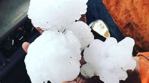 Australias Biggest Ever Hailstones Damage Cars And Shatter Windows
