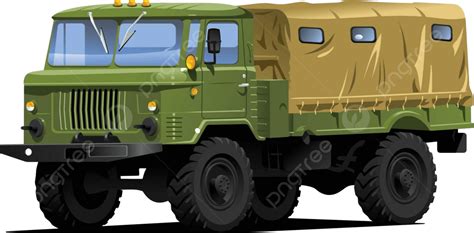 Military Truck Lorry Truck Painting Vector Vector Lorry Truck