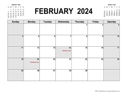 Editable February 2024 Calendar - 2024 Calendar Printable