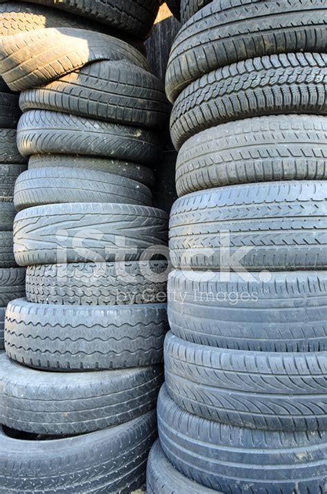 Old Used Car Tires Stock Photo Royalty Free Freeimages