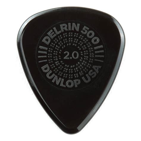 Dunlop 450p20 Prime Grip Delrin 500 Guitar Picks 20mm 12 Pack