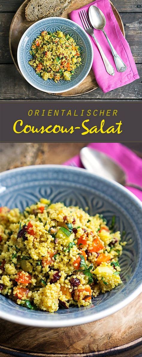 Danach die frische salatgurke schälen, längs halbieren, entkernen und genauso klein würfeln. Orientalischer Couscous-Salat mit geröstetem Gemüse ...