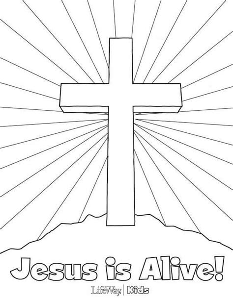 Free Printable Jesus Easter Coloring Pages