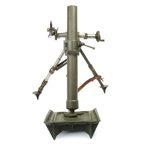 Original Us Wwii M2 60mm Display Mortar With M4 Collimator Sight And