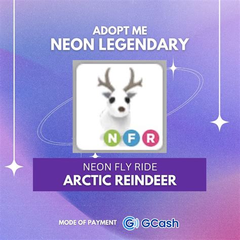 Neon Arctic Reindeer Nfr Arctic Reindeer Adopt Me Hobbies And Toys