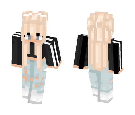 Download Adidas Blonde Hair Girl Minecraft Skin For Free