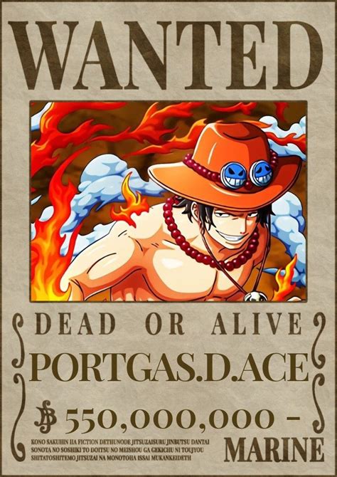 Poster Bounty One Piece Marine