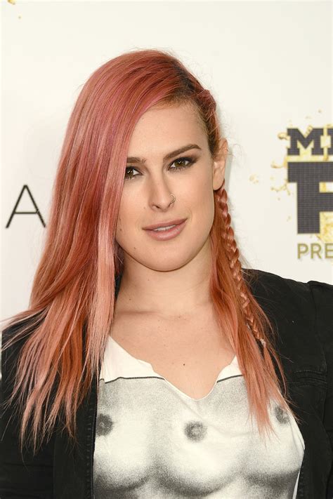 Rumer Willis Wears Tri Breasted T Shirt To Free The Nipple Fundraiser Event
