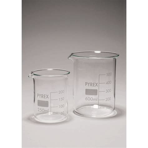 B8r07750 Pyrex Glass Beaker 250ml Bundle Philip Harris