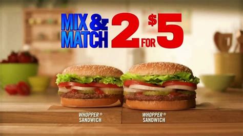burger king tv commercial dos por 5 mix and match ispot tv