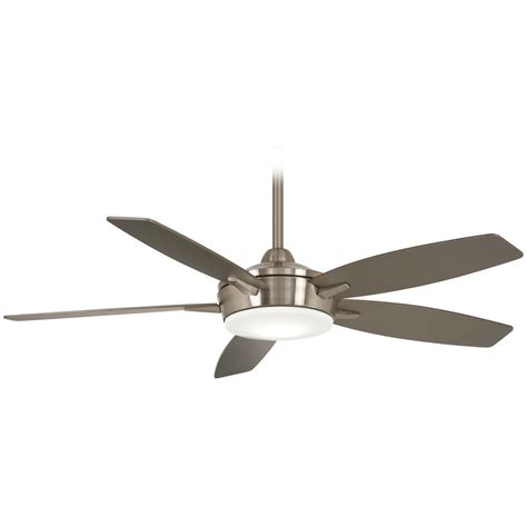 Offering designs from contemporary to classic, including indoor and outdoor low profile models. 52-Inch Minka Aire Espace Brushed Nickel LED Ceiling Fan ...