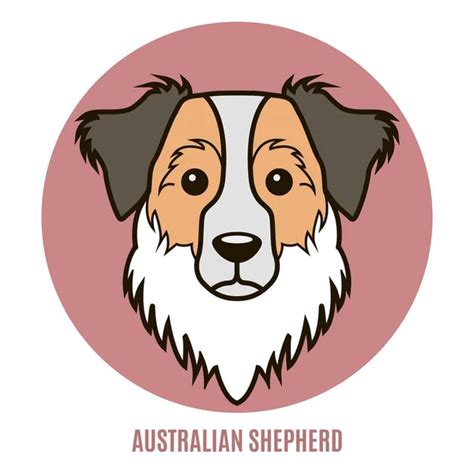 454 Australian Shepherd Dog Vector Images Depositphotos