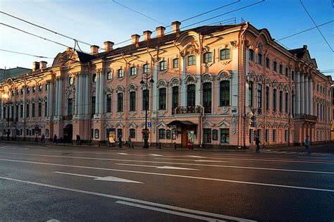 Stroganov Palace At The Corner Of Nevsky Prospekt And The Moyka River